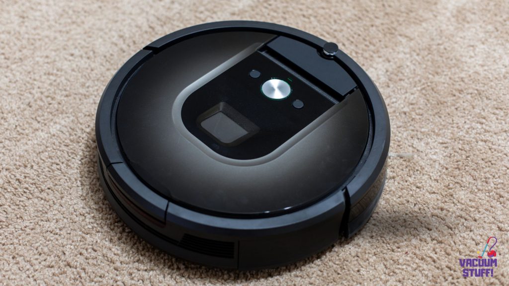 robot vacuum on carpet