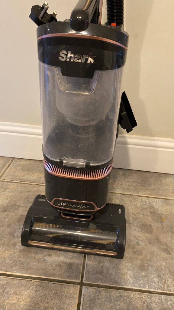 Where are Shark vacuum cleaners made?   Image of Shark upright vacuum body